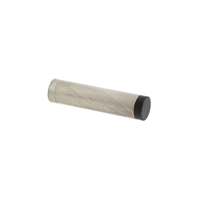 This is an image of a Burlington - PN Knurl projection door stop   that is availble to order from Trade Door Handles in Kendal.