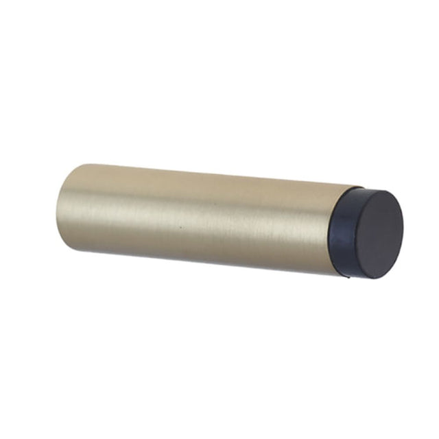 This is an image of a Burlington - Wall mounted door stop 76mm - Satin Brass  that is availble to order from Trade Door Handles in Kendal.