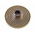 This is an image of a Burlington - Reeded door stop base - Antique Brass  that is availble to order from Trade Door Handles in Kendal.