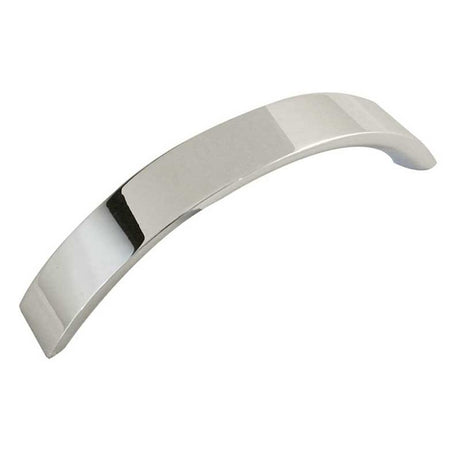 This is an image of a Frelan - Arco 107mm Cabinet Handle - Polished Chrome  that is availble to order from Trade Door Handles in Kendal.