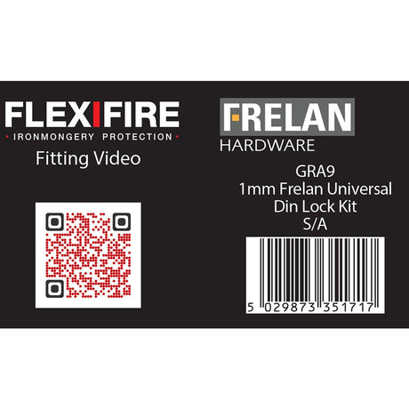 This is an image of a Frelan - Universal kit for DIN locks 30 minute 1mm  that is availble to order from Trade Door Handles in Kendal.