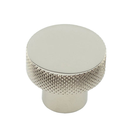 This is an image of a Hoxton - Wenlock PN 30mm Diamond Knurled Cupboard Knob  that is availble to order from Trade Door Handles in Kendal.