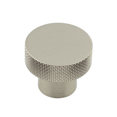 This is an image of a Hoxton - Wenlock SN 30mm diamond Knurled Cupboard Knob  that is availble to order from Trade Door Handles in Kendal.