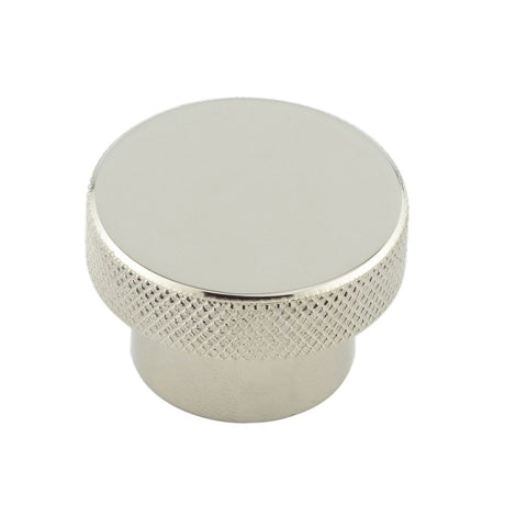 This is an image of a Hoxton - Wenlock PN 40mm Diamond Knurled Cupboard Knob  that is availble to order from Trade Door Handles in Kendal.