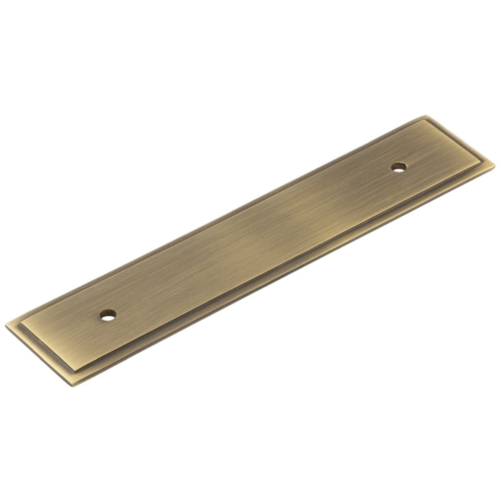 This is an image of a Hoxton - Rushton AB 140x30mm Back Plate for Pull Handle with 96mm Cts  that is availble to order from Trade Door Handles in Kendal.