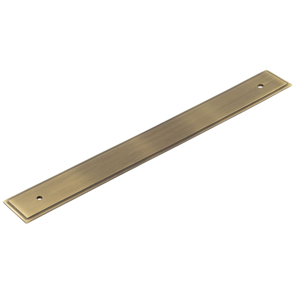 This is an image of a Hoxton - Rushton AB 268x30mm Back Plate for Pull Handle with 224mm Cts  that is availble to order from Trade Door Handles in Kendal.