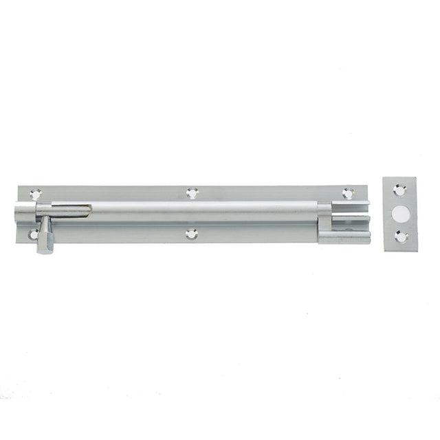 This is an image of a Frelan - 50x25mm SC NKD Barrel bolt   that is availble to order from Trade Door Handles in Kendal.