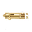 This is an image of a Frelan - 75x32mm PB Bell NKD Bolt   that is availble to order from Trade Door Handles in Kendal.