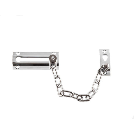 This is an image of a Frelan - Security Door Chain - Polished Chrome  that is availble to order from Trade Door Handles in Kendal.