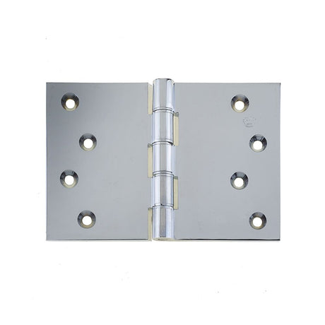 This is an image of a Frelan - 102x152mm Projection Brass Hinges - Polished Chrome  that is availble to order from Trade Door Handles in Kendal.