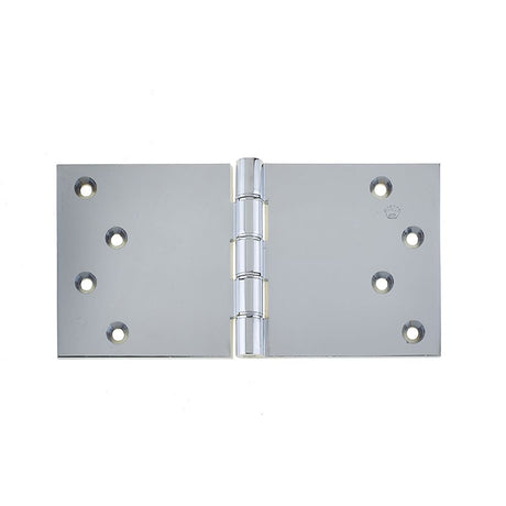 This is an image of a Frelan - 102x200mm Projection Brass Hinges - Polished Chrome  that is availble to order from Trade Door Handles in Kendal.