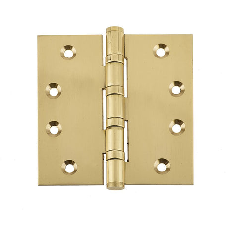 This is an image of a Frelan - 102x102x3mm PB B/B HINGE  that is availble to order from Trade Door Handles in Kendal.