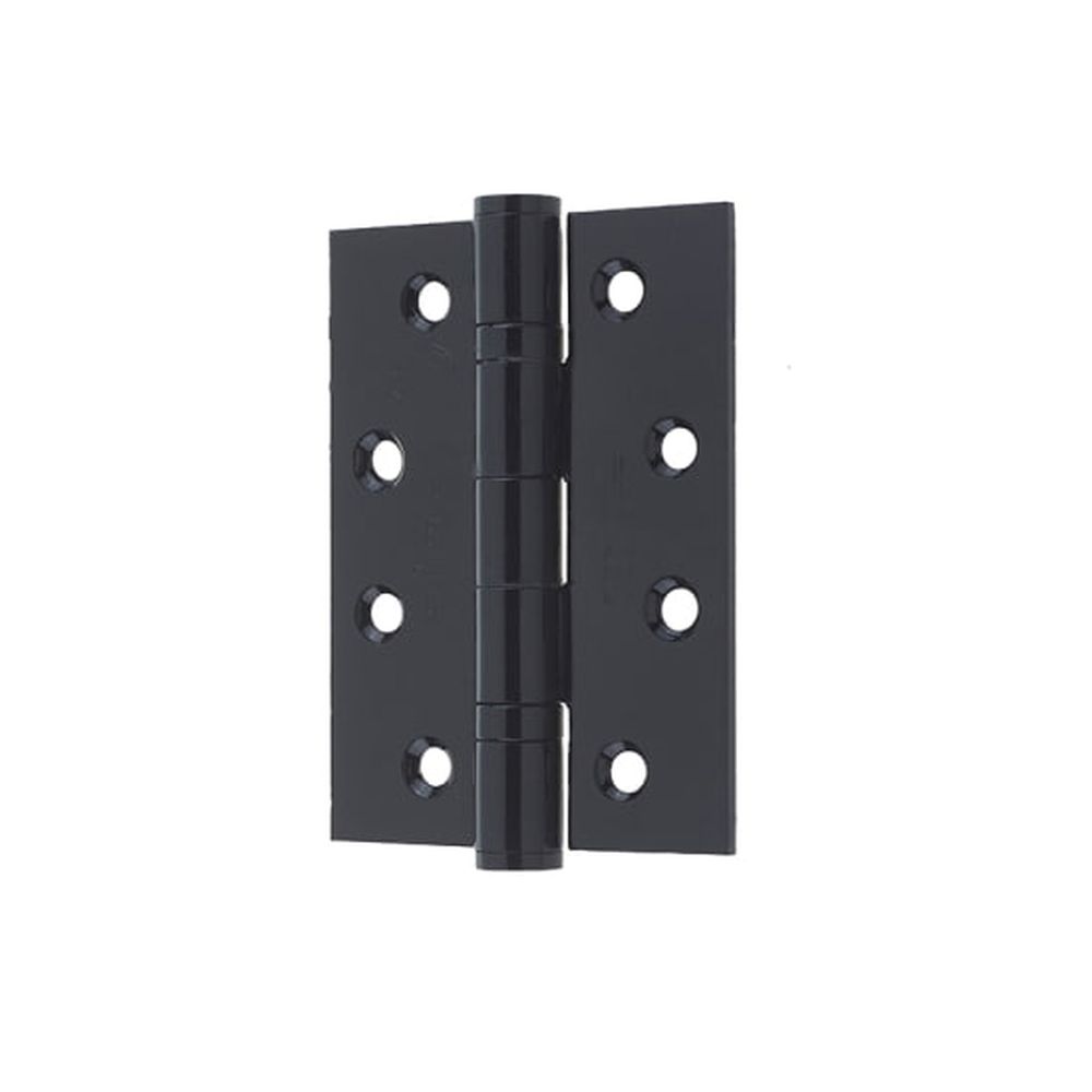 This is an image of a Frelan - 102x76mm Grade 202 Stainless Steel Ball Bearing Hinges Grade 13 - Black  that is availble to order from Trade Door Handles in Kendal.