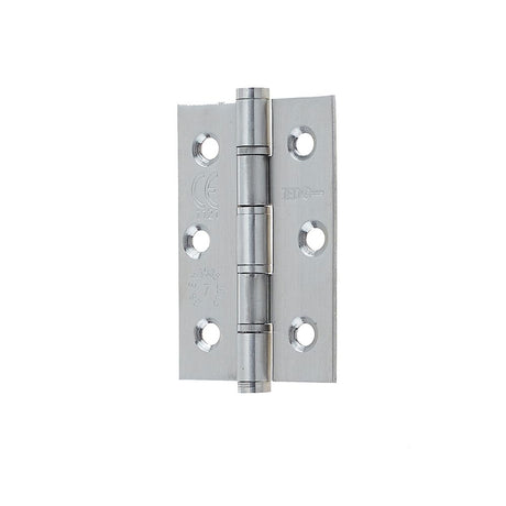 This is an image of a Frelan - 76x50mm Grade 202 Stainless Steel Washered Hinges Grade 7 - Satin Stain  that is availble to order from Trade Door Handles in Kendal.