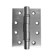 This is an image of a Frelan - 102x76mm Grade 316 Stainless Steel Ball Bearing Hinges Grade 13 - Satin  that is availble to order from Trade Door Handles in Kendal.