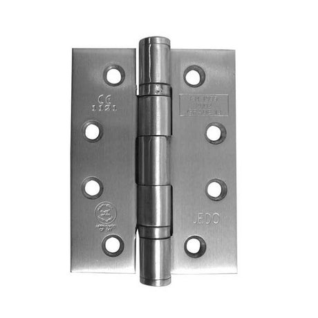 This is an image of a Frelan - 102x76mm Grade 316 Stainless Steel Ball Bearing Hinges Grade 13 - Satin  that is availble to order from Trade Door Handles in Kendal.