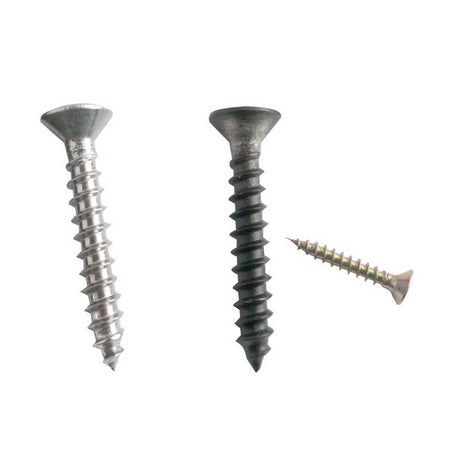 This is an image of a Frelan - Black screws for J9500 hinges Pack of 8  that is availble to order from Trade Door Handles in Kendal.