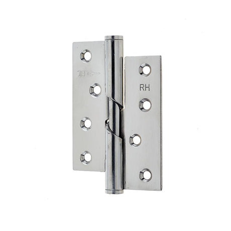 This is an image of a Frelan - 102x76x3mm PSS R/H rising butt hinge  that is availble to order from Trade Door Handles in Kendal.