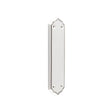 This is an image of a Frelan - White Silverline Finger Plate   that is availble to order from Trade Door Handles in Kendal.