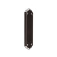 This is an image of a Frelan - Black Silverline Finger Plate   that is availble to order from Trade Door Handles in Kendal.