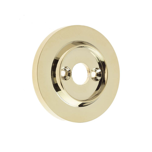 This is an image of a Frelan - Replacement Roses for Porcelain Door Knobs PVD Brass  that is availble to order from Trade Door Handles in Kendal.