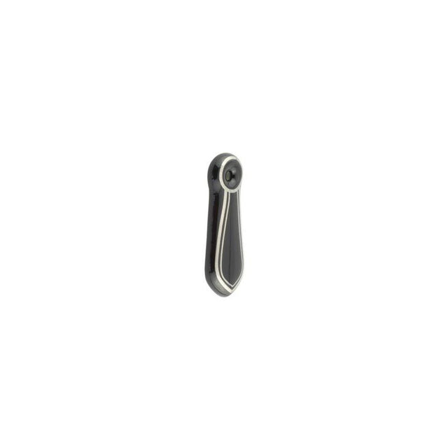 This is an image of a Frelan - Black Silverline Escutcheon   that is availble to order from Trade Door Handles in Kendal.