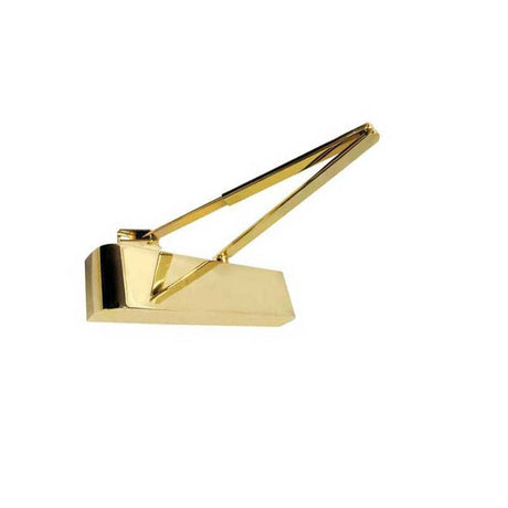 This is an image of a Frelan - PB Size 2-4 Closer C/w PB Arm   that is availble to order from Trade Door Handles in Kendal.