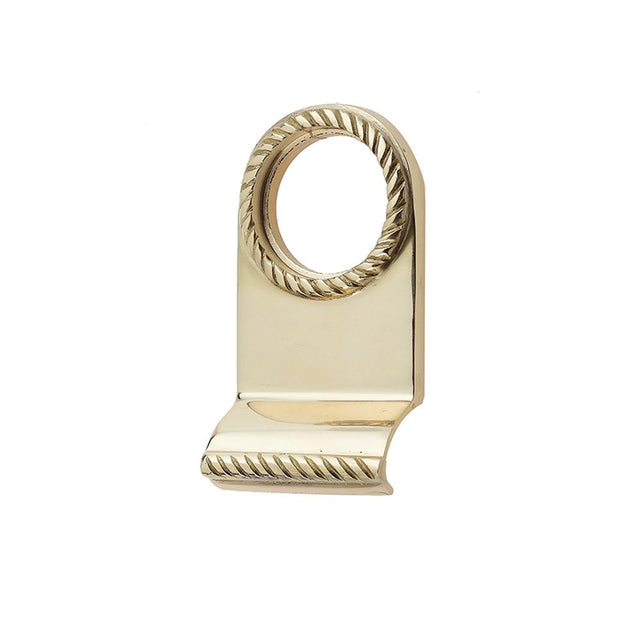 This is an image of a Frelan - Georgian Cylinder Pull - Polished Brass  that is availble to order from Trade Door Handles in Kendal.