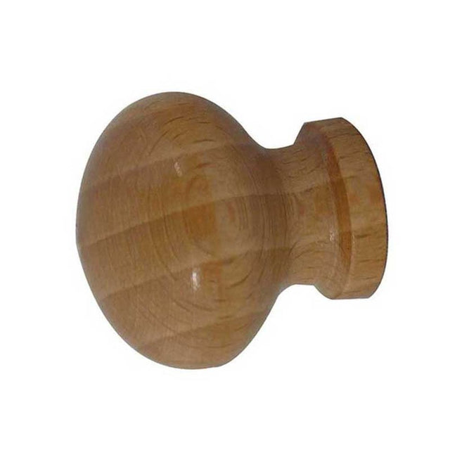 This is an image of a Frelan - Wooden Cabinet Knob 30mm Dia. - Varnished  that is availble to order from Trade Door Handles in Kendal.