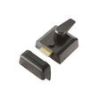 This is an image of a Frelan - Black Narrow nightlatch   that is availble to order from Trade Door Handles in Kendal.