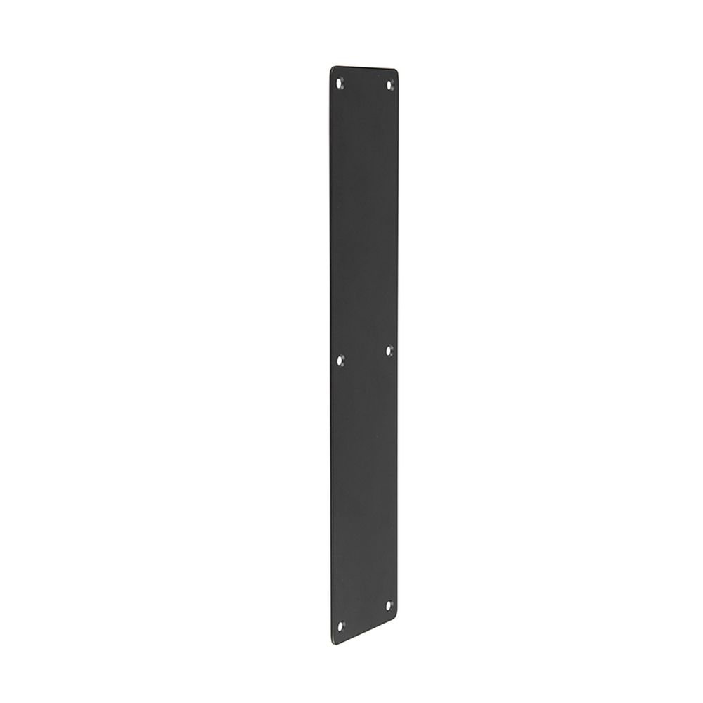 This is an image of a Frelan - 475x75mm MB finger plate radius corners  that is availble to order from Trade Door Handles in Kendal.
