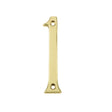 This is an image of a Frelan - 75MM PB SCREWFIX NUMERAL 1  that is availble to order from Trade Door Handles in Kendal.