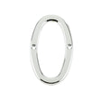 This is an image of a Frelan - 75mm PC Screwfix numeral 0   that is availble to order from Trade Door Handles in Kendal.