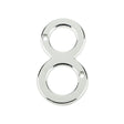 This is an image of a Frelan - 75mm PC Screwfix numeral 8  that is availble to order from Trade Door Handles in Kendal.