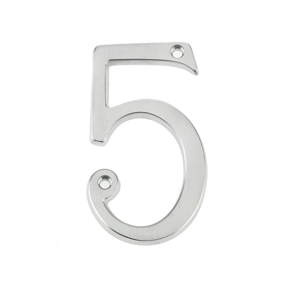 This is an image of a Frelan - JNSC/5 75MM SCREWFIX NUMERAL  that is availble to order from Trade Door Handles in Kendal.