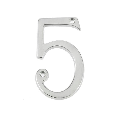 This is an image of a Frelan - JNSC/5 75MM SCREWFIX NUMERAL  that is availble to order from Trade Door Handles in Kendal.