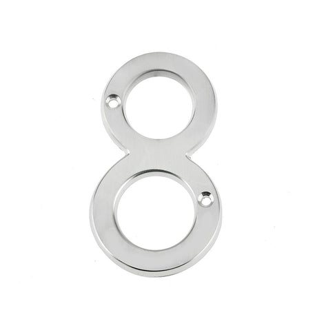 This is an image of a Frelan - JNSC/8 75MM SCREWFIX NUMERAL  that is availble to order from Trade Door Handles in Kendal.