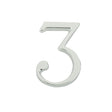 This is an image of a Frelan - 60MM CHROME NUMERAL   that is availble to order from Trade Door Handles in Kendal.