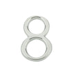 This is an image of a Frelan - 60MM CHROME NUMERAL   that is availble to order from Trade Door Handles in Kendal.
