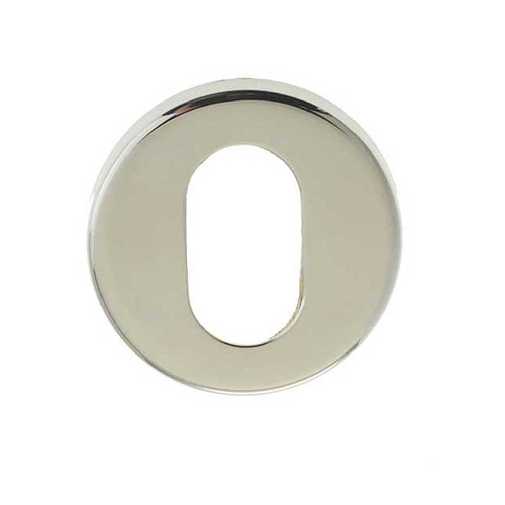 This is an image of a Frelan - Oval Profile Escutcheon 52mm x 5mm - Grade 304 Polished Stainless Steel  that is availble to order from Trade Door Handles in Kendal.