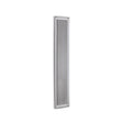 This is an image of a Frelan - Reeded 70x305mm Finger Plate - Satin Chrome  that is availble to order from Trade Door Handles in Kendal.