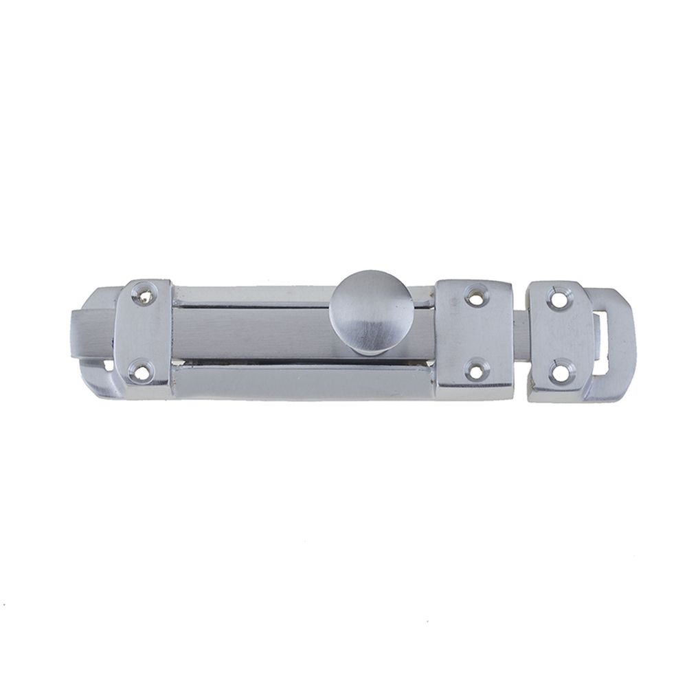 This is an image of a Frelan - 205MM CONTRACT SURFACE BOLT SC   that is availble to order from Trade Door Handles in Kendal.