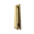 This is an image of a Frelan - Contemporary Door Knocker - Polished Brass that is availble to order from Trade Door Handles in Kendal.