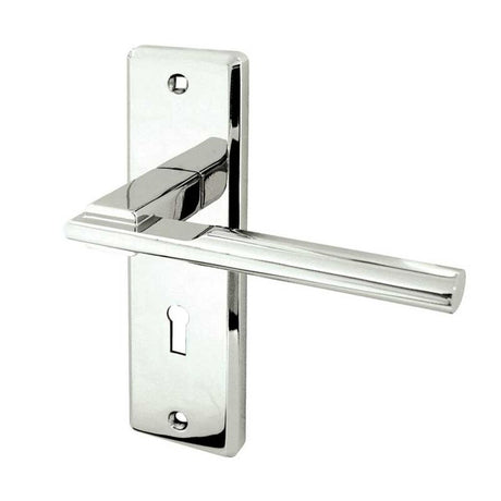 This is an image of a Frelan - DELTA LEVER LOCK PC  that is availble to order from Trade Door Handles in Kendal.