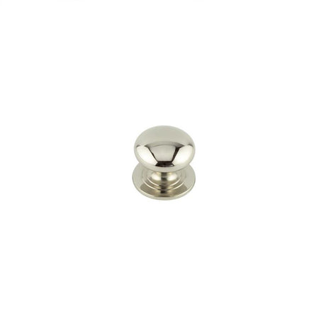 This is an image of a Frelan - 32mm PN Cupboard knob   that is availble to order from Trade Door Handles in Kendal.