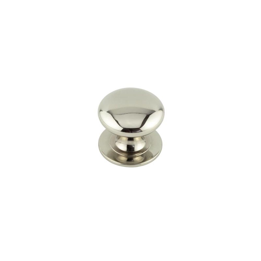 This is an image of a Frelan - 42mm PN Cupboard knob   that is availble to order from Trade Door Handles in Kendal.