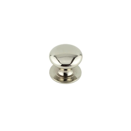 This is an image of a Frelan - 42mm PN Cupboard knob   that is availble to order from Trade Door Handles in Kendal.