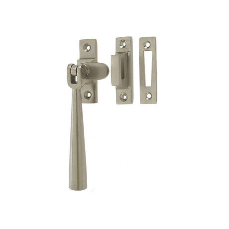 This is an image of a Frelan - Julietta Non Locking Casement Fastener - Satin Nickel  that is availble to order from Trade Door Handles in Kendal.