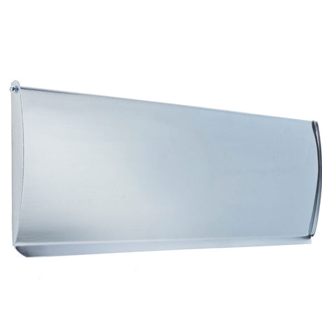 This is an image of a Frelan - Inner Door Tidy 304x80mm - Satin Chrome that is availble to order from Trade Door Handles in Kendal.