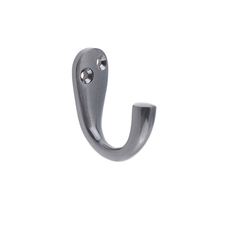 This is an image of a Frelan - Single Robe Hook - Dark Bronze  that is availble to order from Trade Door Handles in Kendal.